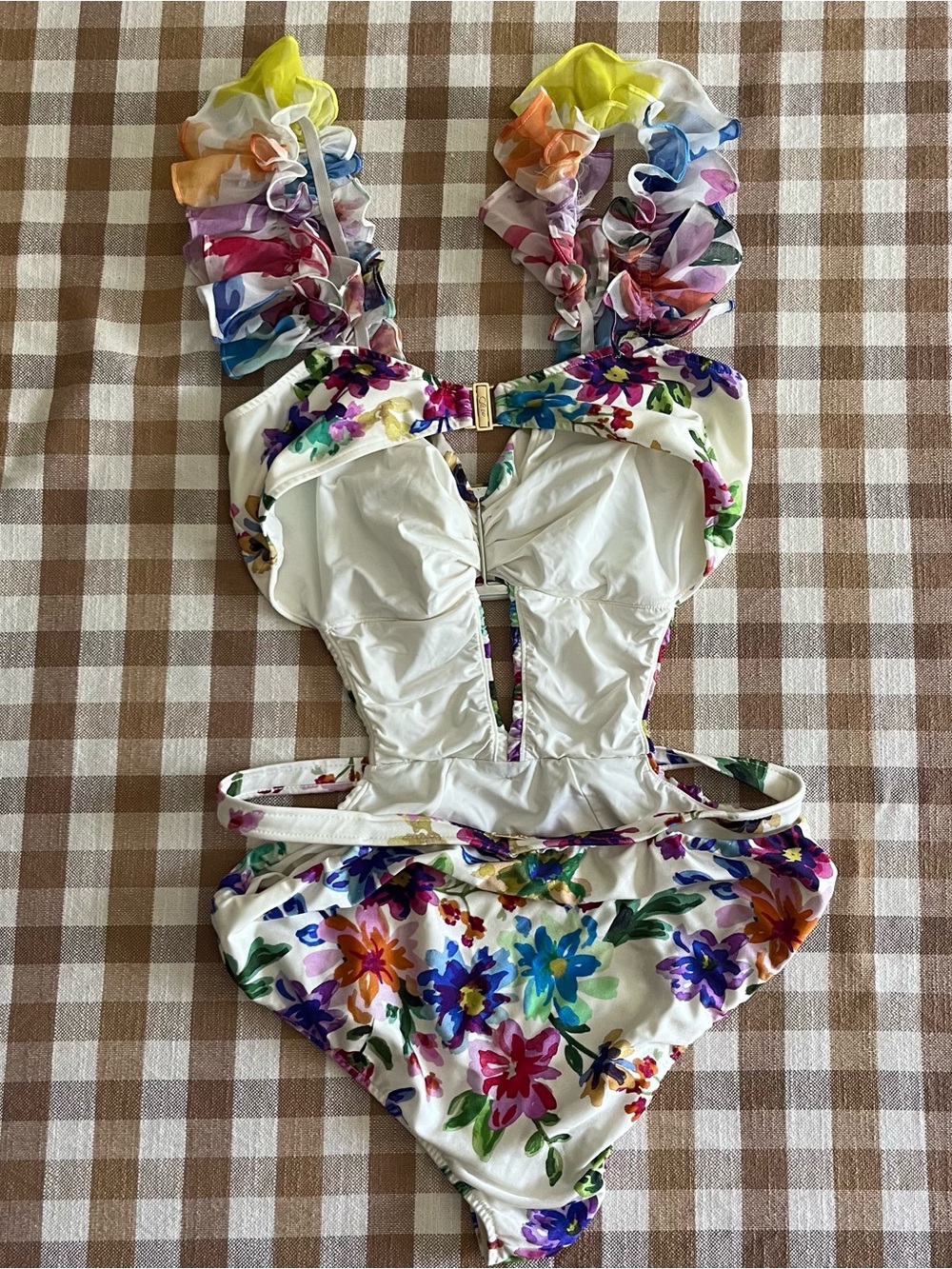 PatBO Bloom Sweetheart One-Piece Swimsuit, Large - Picture 4 of 5